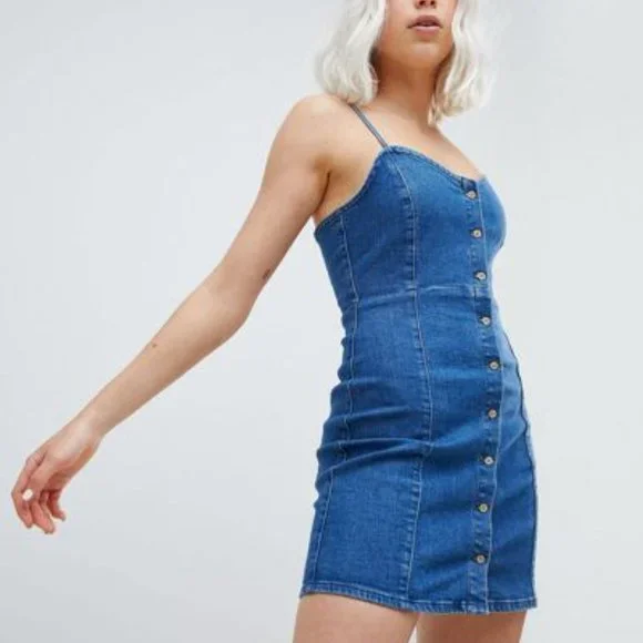 Pull&Bear | Dresses | Pullbear Cami Denim Dress | Poshmark